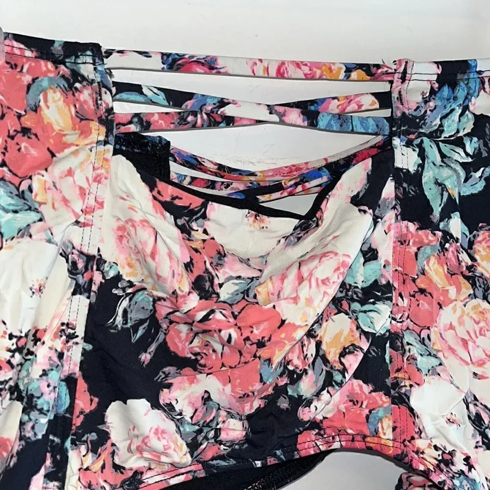 ABERCROMBIE & FITCH SWIM SIZE SMALL BEAUTIFUL FLORAL BIKINI BOTTOMS